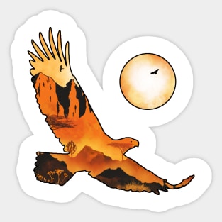 Sunset Eagle Sticker